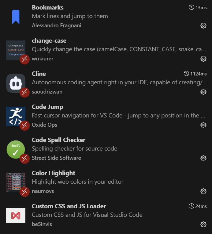 VSCode/Cursor extensions